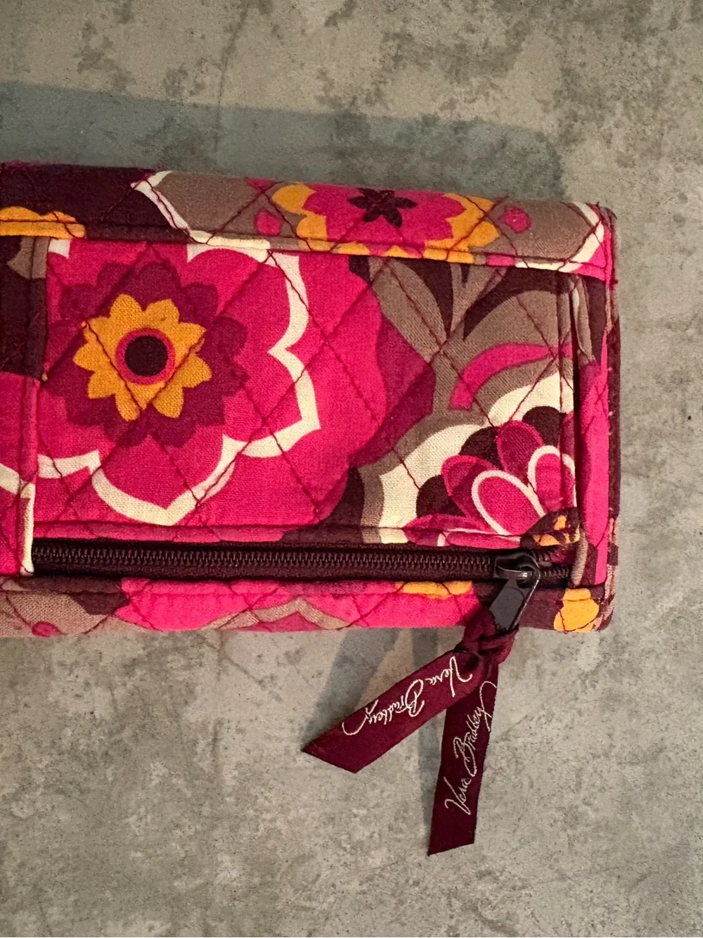 Vera Bradley wallet in the retired “Carnaby floral” pattern
